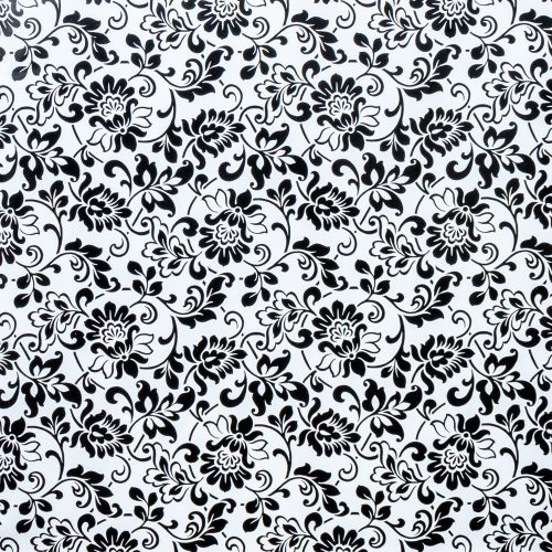 Gekkofix HERITAGE BLACK WHITE öntapadós tapéta 45 cm x 15 m