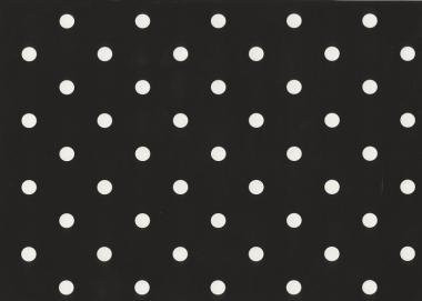 Gekkofix DOTS BLACK öntapadós tapéta 45 cm x 2 m