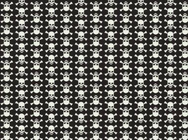 Gekkofix SKULLS WHITE öntapadós tapéta 45 cm x 15 m