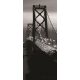 Oakland Bay Bridge éjszaka öntapadós poszter, fotótapéta 419SKT /91x211 cm/