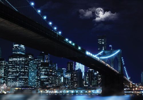 Brooklyn Bridge poszter, fotótapéta Vlies (152,5 x 104 cm)