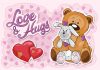 Maci Love hugs poszter, fotótapéta Vlies (368 x 254 cm)