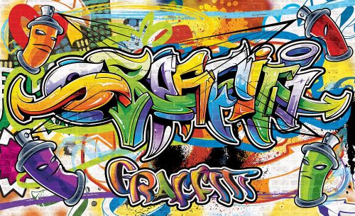 Graffiti poszter, fotótapéta Vlies (208 x 146 cm)