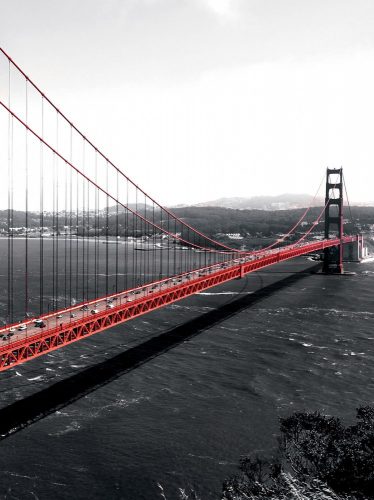 Golden Gate Bridge poszter, fotótapéta, Vlies  (184x254 cm, álló)