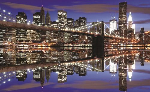 Brooklyn Bridge poszter, fotótapéta, Vlies (104 x 70,5 cm)