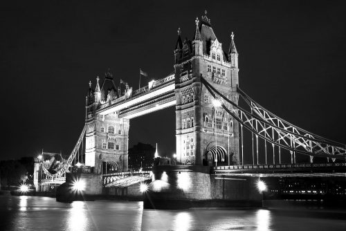 Tower Bridge poszter, fotótapéta Vlies (152,5 x 104 cm)