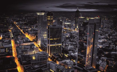 View City Aerial poszter, fotótapéta, Vlies (416 x 254 cm)