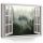 Vászonkép, Kilátás az ablakból, ködös erdő, 100x75 cm méretben