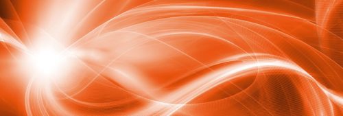 ORANGE ABSTRACT öntapadós konyhai poszter, 180x60 cm