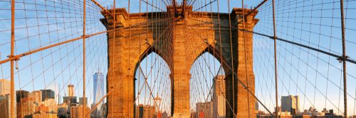 BROOKLYN BRIDGE PANORAMA öntapadós konyhai poszter, 180x60 cm