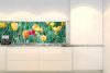 SPRING FLOWERS öntapadós konyhai poszter, 180x60 cm