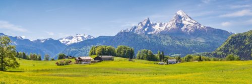 IDYLLIC ALPINE VIEW öntapadós konyhai poszter, 180x60 cm