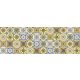 ORNAMENTAL TILES YELLOW öntapadós konyhai poszter, 180x60 cm