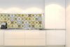 ORNAMENTAL TILES YELLOW öntapadós konyhai poszter, 180x60 cm