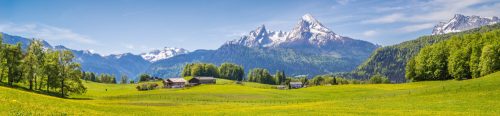 IDYLLIC ALPINE VIEW öntapadós konyhai poszter, 260x60 cm