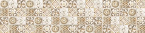 VINTAGE BEIGE TILES öntapadós konyhai poszter, 260x60 cm