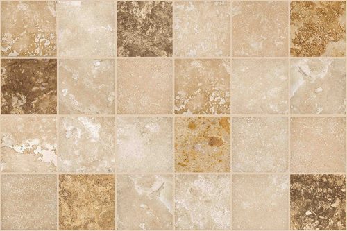 3D PVC falpanel Tile Marble brown, 60 cm magas,