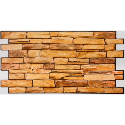 FLEXWALL Sandstone Slate palakő PVC falpanel 98x49,5 cm, beltéri falipanel