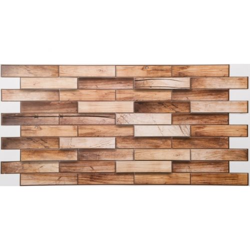 FLEXWALL Walnut dió fa PVC falpanel, barna falmintás 98x48 cm