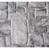 FLEXWALL Dark Stone szürke kő PVC falpanel 98x50 cm, beltéri falburkolat