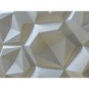 MYWALL HEX modern mintás fehér festhető polisztirol falpanel, 3d modern dekoráció (60x60cm)